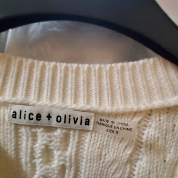 Alice and Olivia Kitty Bow Sweater Small - Picture 3 of 3